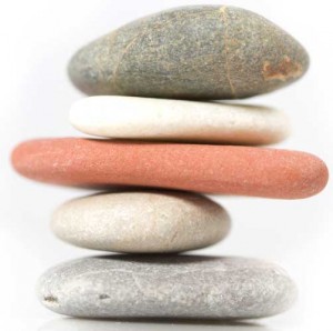 Stones stacked up